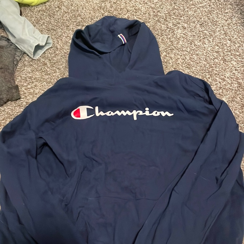 Navy champion Hoodie Size M